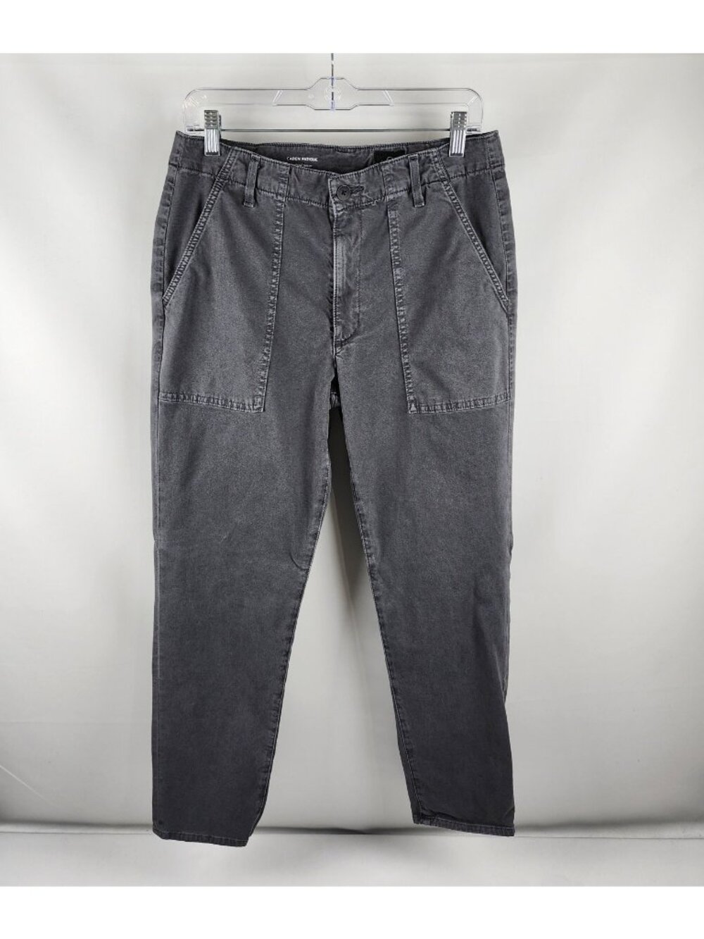 AG Adriano Goldschmied Women’s 29R Gray Caden Fatique Tailored Trousers (29x27)
